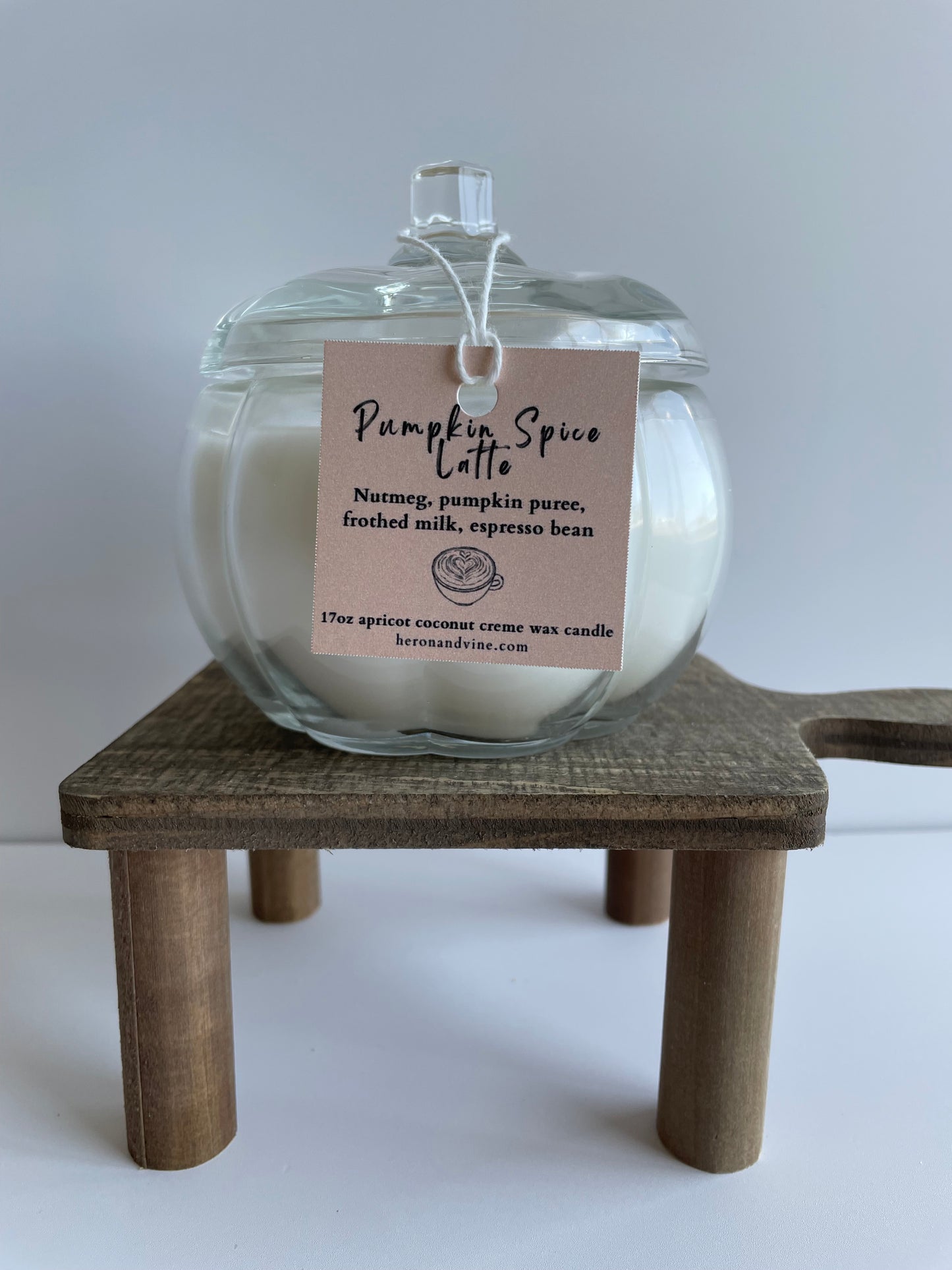 Glass Pumpkin Candles